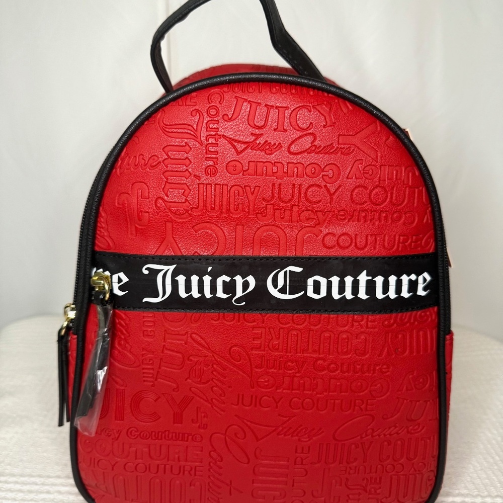 Juicy Couture Word Search Lipstick Red Backpack